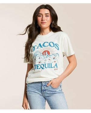 Ariat Tacos & Tequila Boyfriend T-Shirt - Blue
