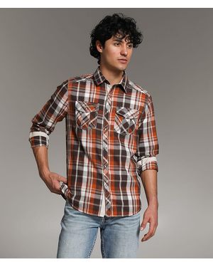 BKE Plaid Standard Shirt - Multicolor