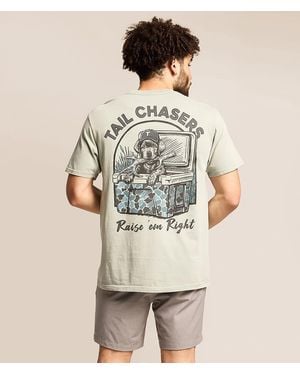 Tail Chasers Club Raise 'Em Right T-Shirt - Natural