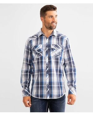 BKE Plaid Standard Shirt - Blue