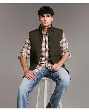 BKE Washed Canvas Vest - Gray