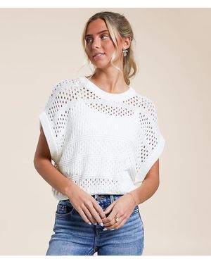 Willow & Root Dolman Knit Sweater - White