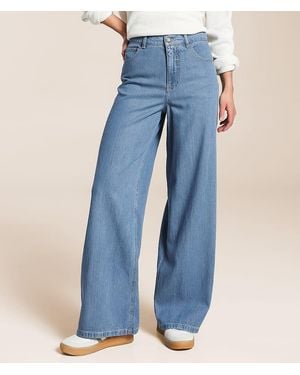 Z Supply Mia Loose Wide Leg Jean - Blue