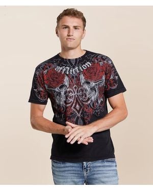Affliction Crimson Temple T-Shirt - Blue