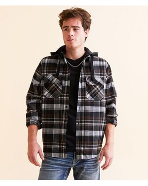 Howitzer Capture Flannel Hooded Shirt - Black