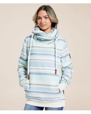 Wanakome Minty Striped Pullover - Blue