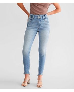 KanCan Signature;KanCan Kan Can Signature Kurvy High Rise Ankle Skinny Stretch Jean - Blue