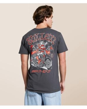 Sullen Grip Rip T-Shirt - Blue
