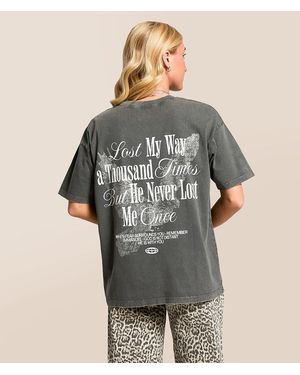 Modish Rebel He Never Lost Me T-Shirt - Gray