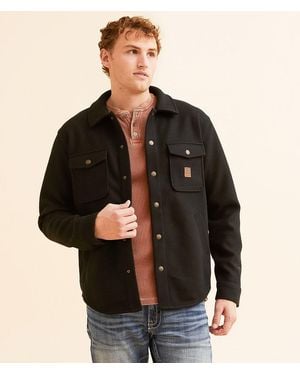 Brixton Durham Felt Stretch Shacket - Black