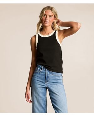 Z Supply Clarke Ribbed Tank Top - Blue