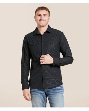 Gentry County Western Standard Performance Stretch Shirt - Blue