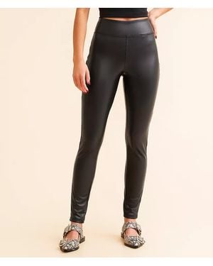 Buckle Black Pull-On Legging - Black