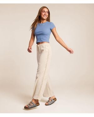 Billabong Feelin' Fine Wide Leg Pant - Natural