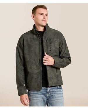 Ariat Patriot Flag Camo Softshell Jacket - Brown