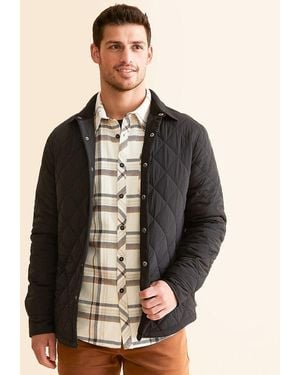 Departwest Quilted Shacket - Black