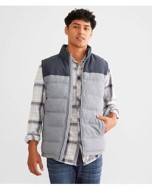 BKE Marled Puffer Vest - Gray