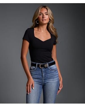 Buckle Black Shaping & Smoothing Top - Black