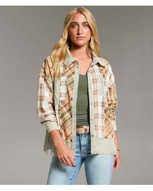 BKE Mixed Plaid Shirt - Multicolor
