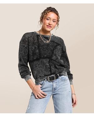 Gilded Intent Pieced Pullover - Black