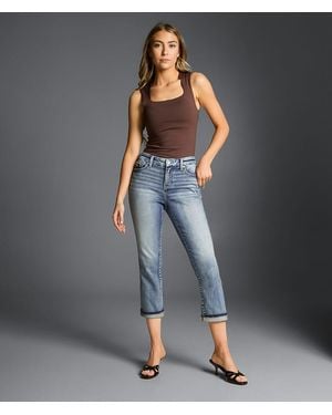 Buckle Black Fit No. 85 Capri Stretch Cuffed Jean - Gray