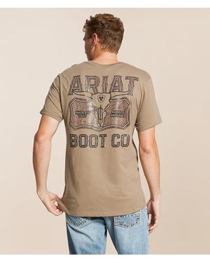 Ariat Steer Lockup T-Shirt - Natural