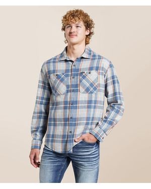 Brixton Bowery Flannel Shirt - Blue