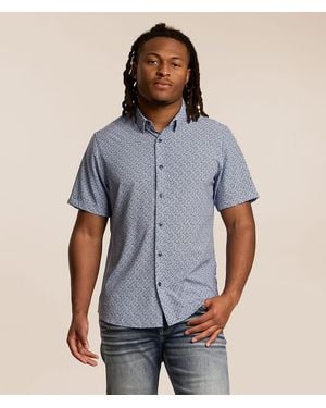 7 Diamonds Jace Stretch Shirt - Blue