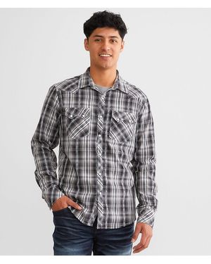 Gentry County Plaid Athletic Shirt - Gray