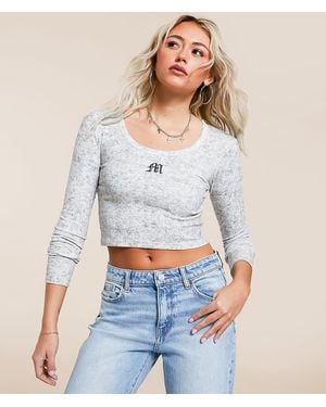 Miss Me Cropped T-Shirt - White