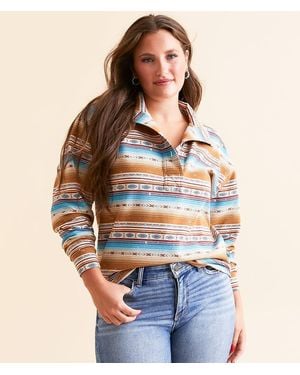 Ariat Hometown Henley Pullover - Blue