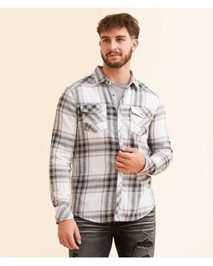 BKE Plaid Athletic Shirt - Natural