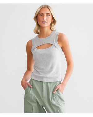 FITZ + EDDI Brushed Knit Tank - Gray