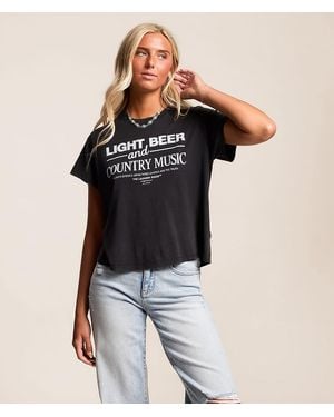 The Laundry Room Light Beer & Country Music T-Shirt - Black