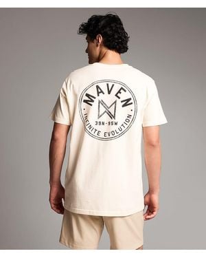 Maven Co-op Circles Ii Performance T-Shirt - Natural