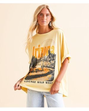 Modish Rebel Arizona Wild West T-Shirt - Natural