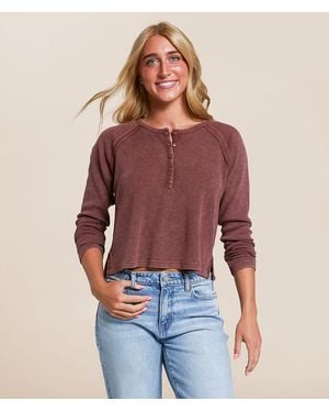 FITZ + EDDI Thermal Henley - Red