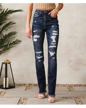 Flying Monkey Ultra High Rise Straight Jean - Blue