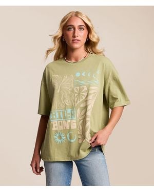 Billabong Summer Glow Oversized T-Shirt - Green