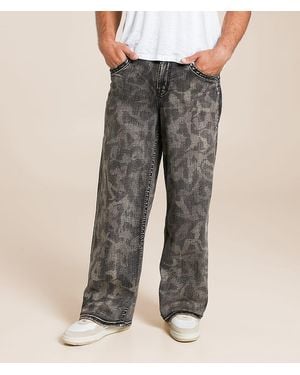 Rock Revival Newton Baggy Stretch Jean - Gray