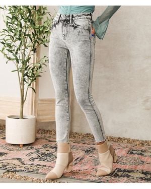 Flying Monkey High Rise Ankle Skinny Stretch Jean - Gray