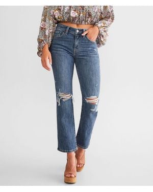Willow & Root The Cropped Everyday Stretch Jean - Blue
