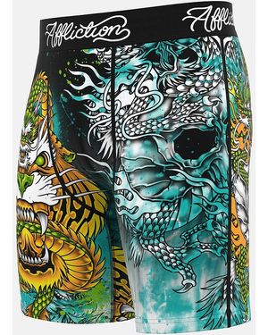 Affliction Flame & Fable Stretch Boxer Briefs - Blue
