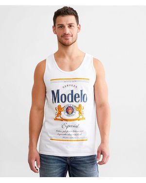 Changes Modelo Cerveza Tank Top - White