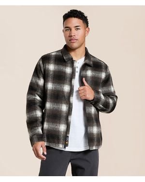 Flag & Anthem Castell Plaid Jacket - Brown