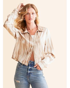 Willow & Root Satin Blouse - Blue