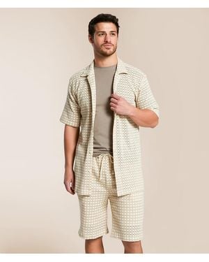 Fried Waters Crochet Shirt - Natural