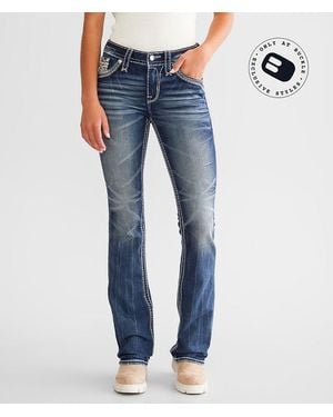 Rock Revival Lizbeth Mid-Rise Boot Stretch Jean - Blue