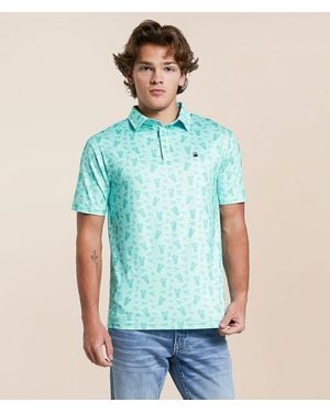 Flomotion Rum Club Performance Polo - Blue