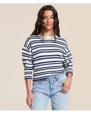 FITZ + EDDI Striped Sweater - Blue